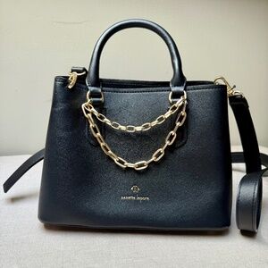 Nanette Lepore Black Valle Convertible Satchel Never Used